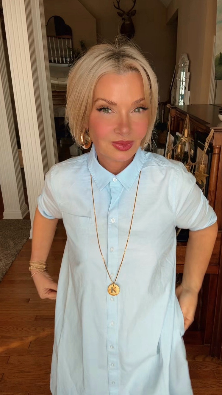 This Crown & Ivy dress from Belk is one of those throw-on-and-go pieces that somehow still looks pulled together. Lightweight, easy fit, buttons all the way down, and it moves when you walk. Not clingy, not fussy, just comfy and flattering in that effortless way we all want.

It comes in two color options, both perfect for spring into summer. Dress it up with wedges and gold jewelry or keep it casual with sneakers and a denim jacket. I love a piece that works for errands, lunch, and “oops I stayed out all day.”

Basically… easy, classic, and feels good on. My kind of dress 💙

#LTKdayinmylife #LTKSaleAlert #LTKSeasonal