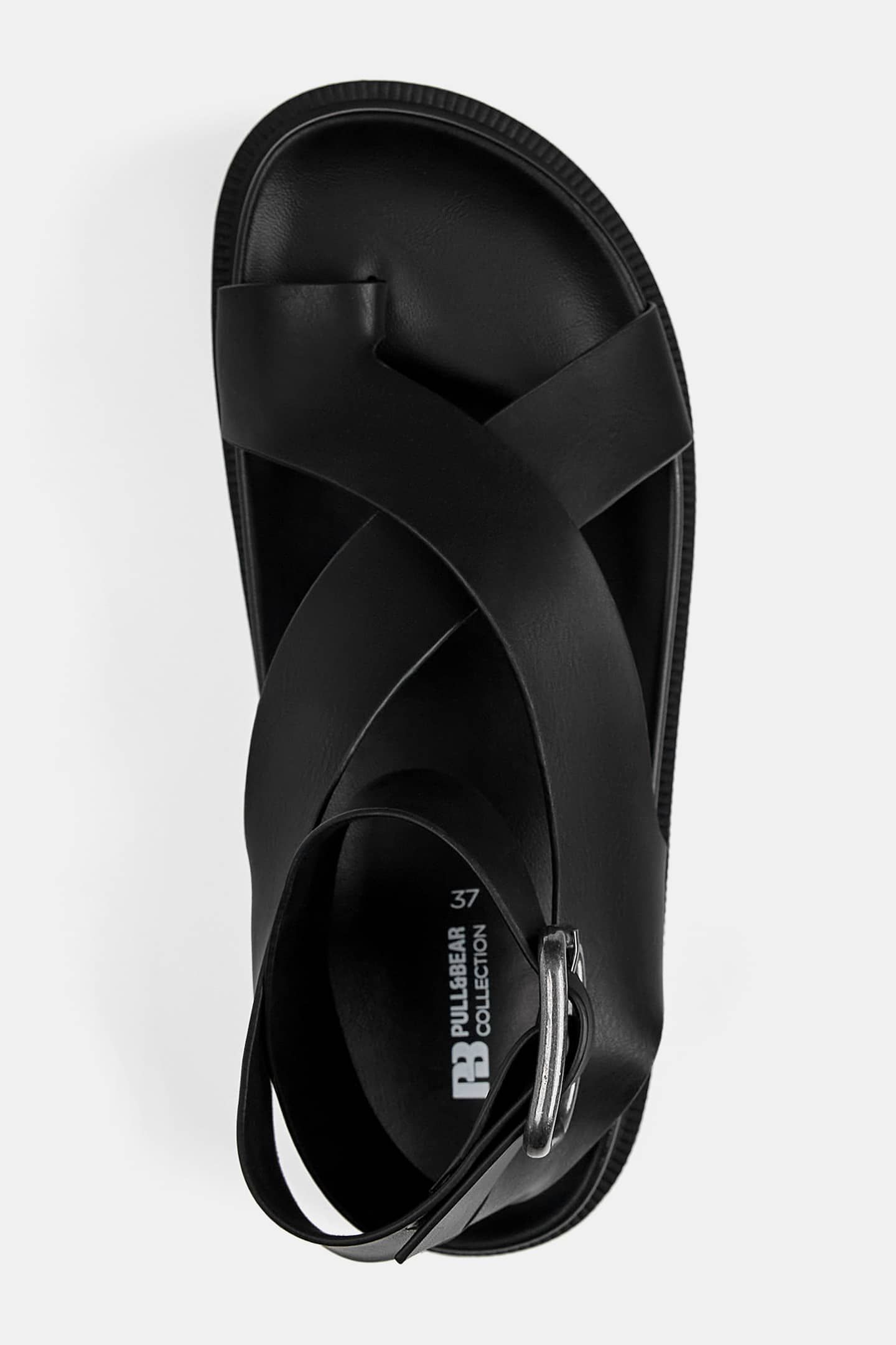 Flat sandals with buckle | PULL and BEAR UK