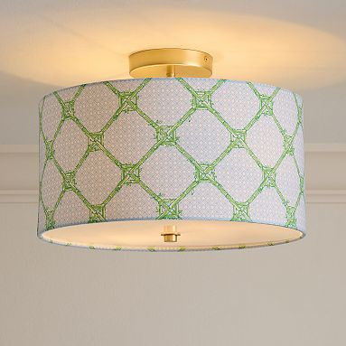 Lilly Pulitzer Printed Flush Mount (16") | Pottery Barn Teen