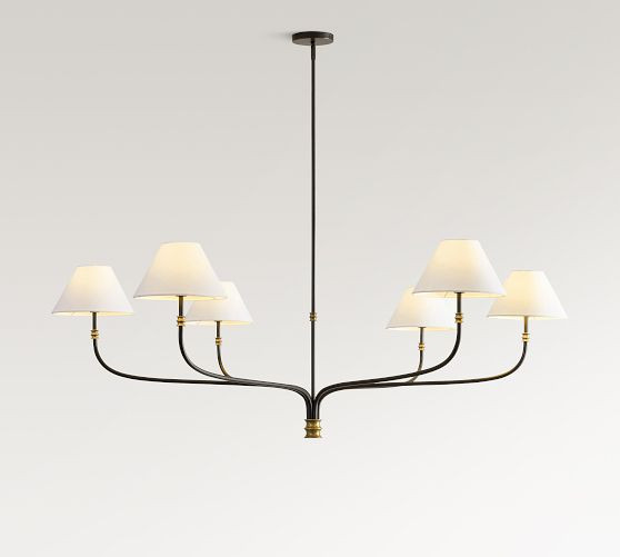 Collins Metal Round Chandelier (36"-60") | Pottery Barn (US)