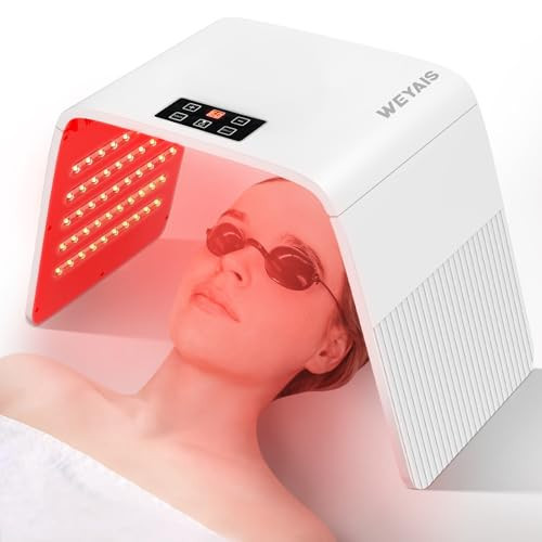 weyais Red-Light-Therapy, Red Light Therapy for Face, 7 Colors Facial Led Light Therapy Face Mask,SPA Equipment for Skincare at Home | Amazon (US)