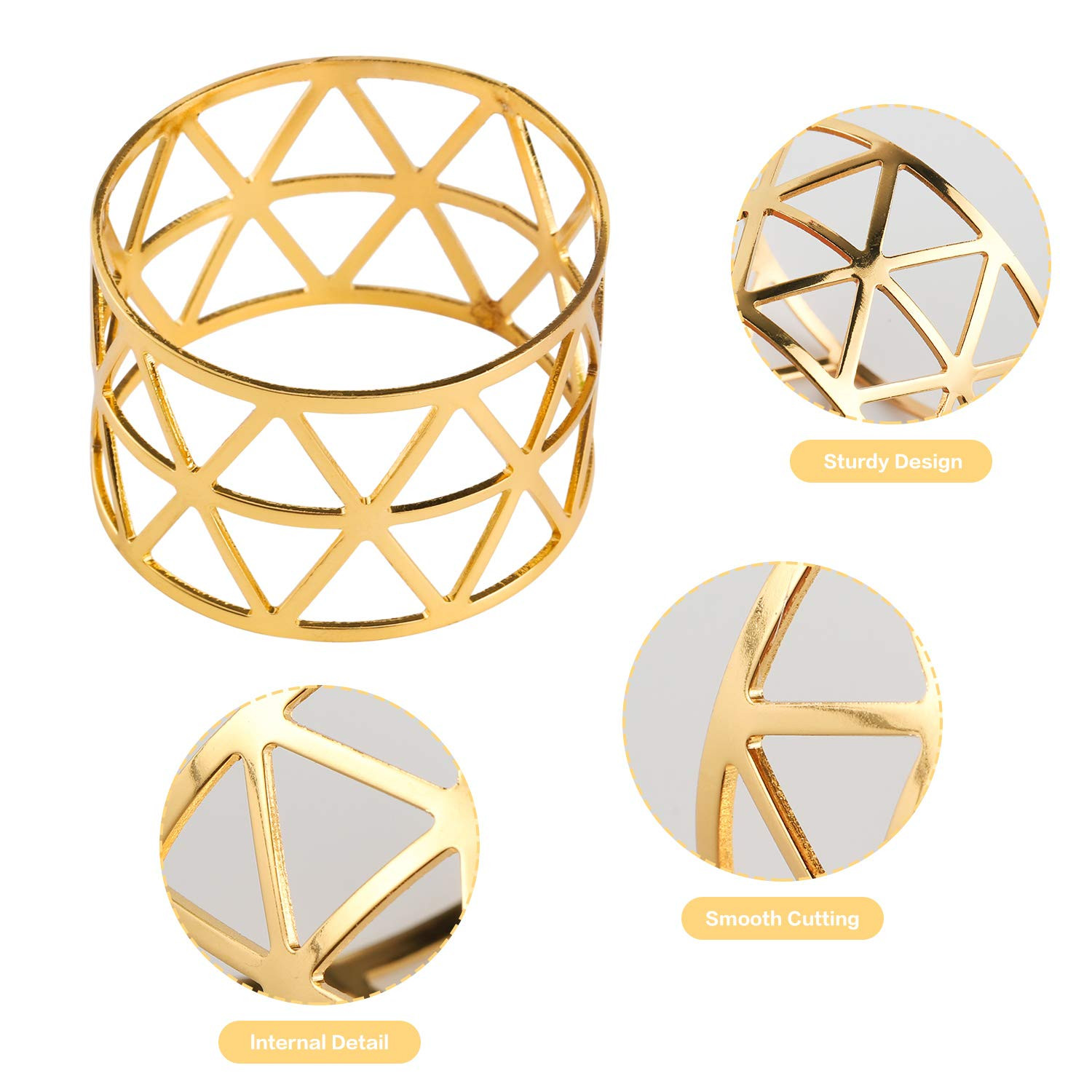 Metall Gold Serviettenschnallen Blätter für Hochzeitsfeier Abendessen Jubiläum Tischdekoration... | Amazon (DE)