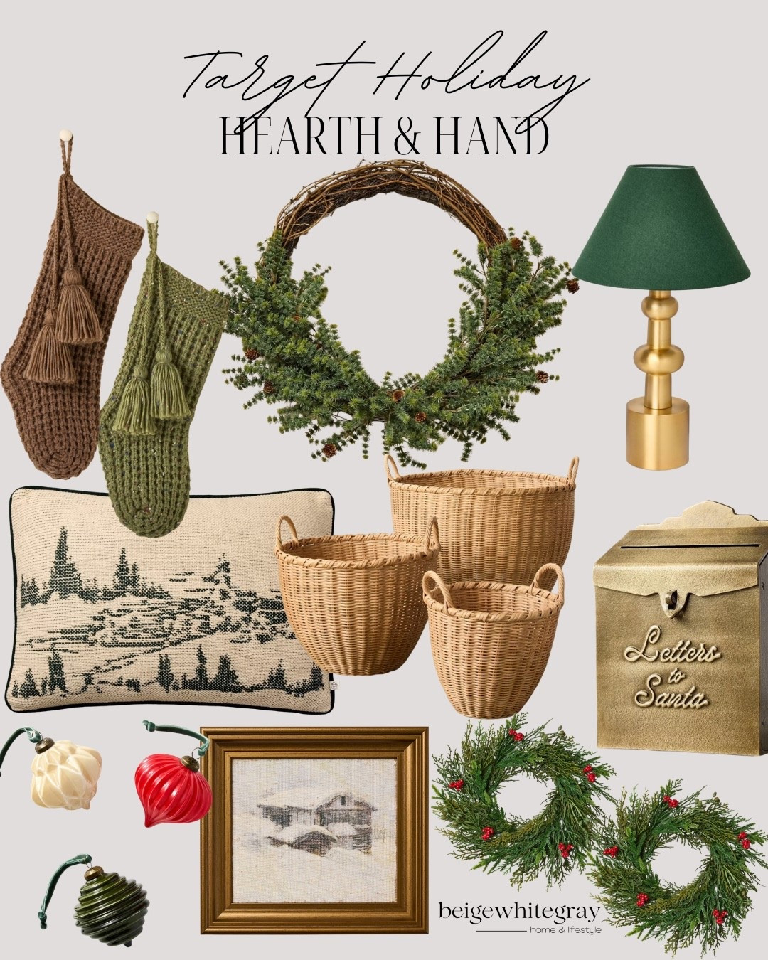 The new Hearth & Hand with Magnolia Christmas collection just dropped at Target — and it’s full of timeless, cozy holiday pieces you’ll love! 🎄✨ From festive wreaths and holiday garlands to seasonal holiday art, warm candles, kitchen decor, and beautiful tree ornaments, this collection perfectly captures that modern farmhouse charm. I’m sharing all my top picks so you can shop them before they sell out!

 Hearth and Hand Christmas collection, Target holiday decor, Magnolia home holiday, Hearth and Hand Target launch, holiday art, Christmas garland, farmhouse Christmas decor, holiday wreaths, cozy holiday finds, Target home finds, neutral Christmas decor

#LTKHome #LTKFindsUnder50 #LTKSeasonal