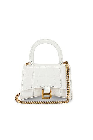 Mini Hourglass Top Handle Bag | FWRD 