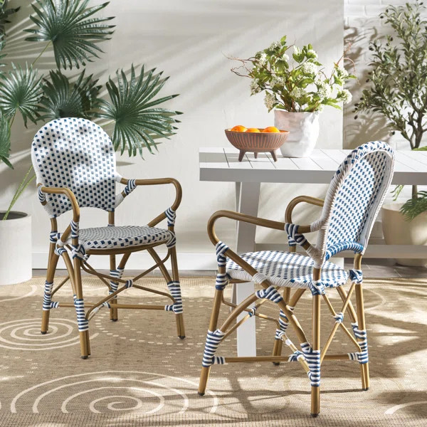 Wilburg Stacking Patio Dining Armchair | Wayfair North America