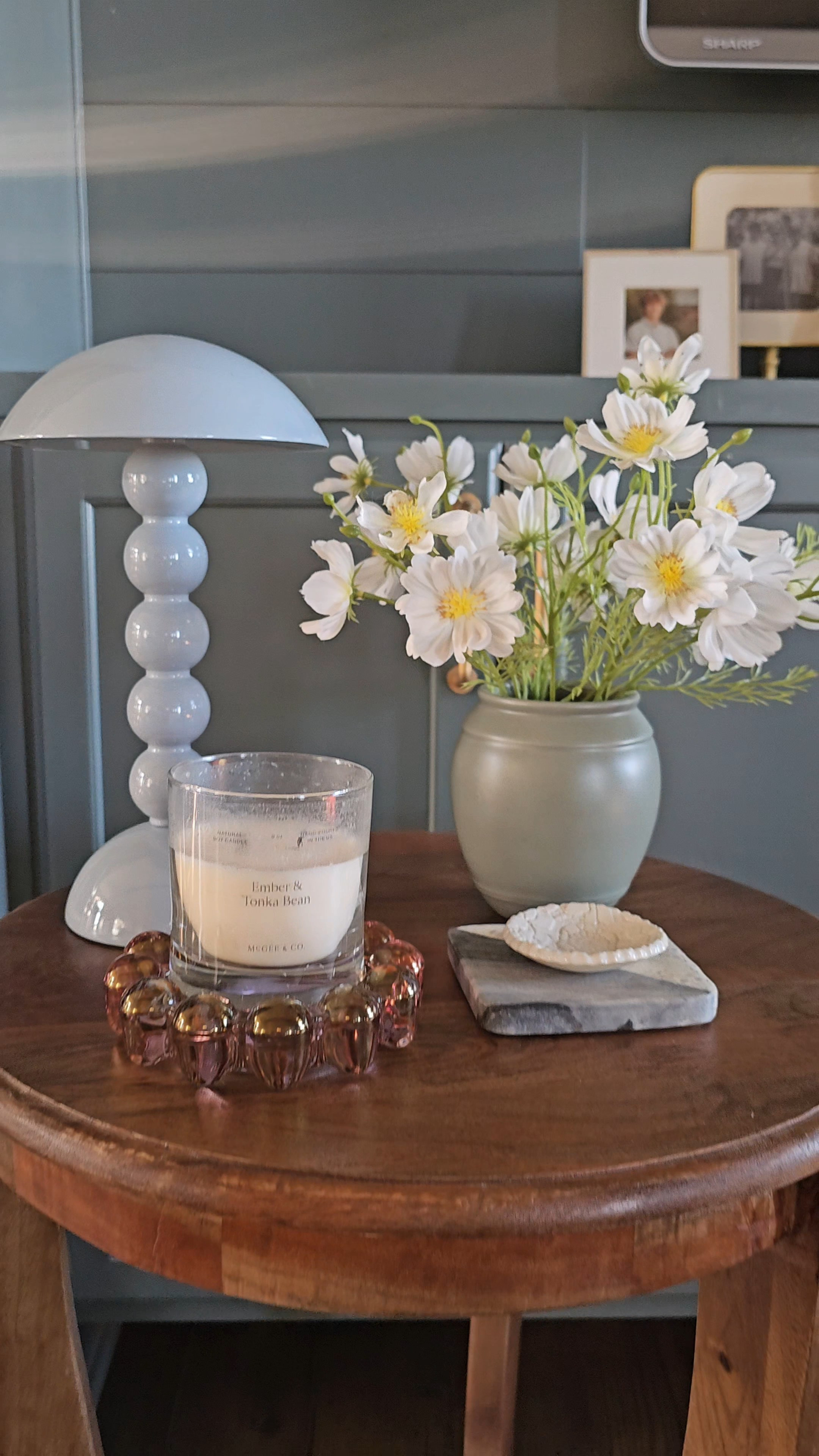 A little side table moment with my favorite rechargeable lamp 

#LTKSeasonal #LTKHome #LTKOver40