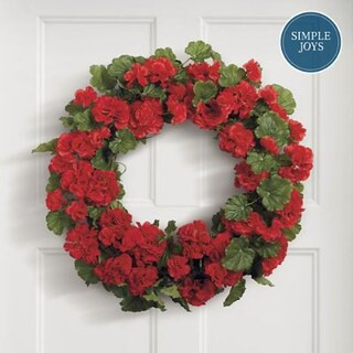 Geranium Wreaths | Grandin Road | Grandin Road