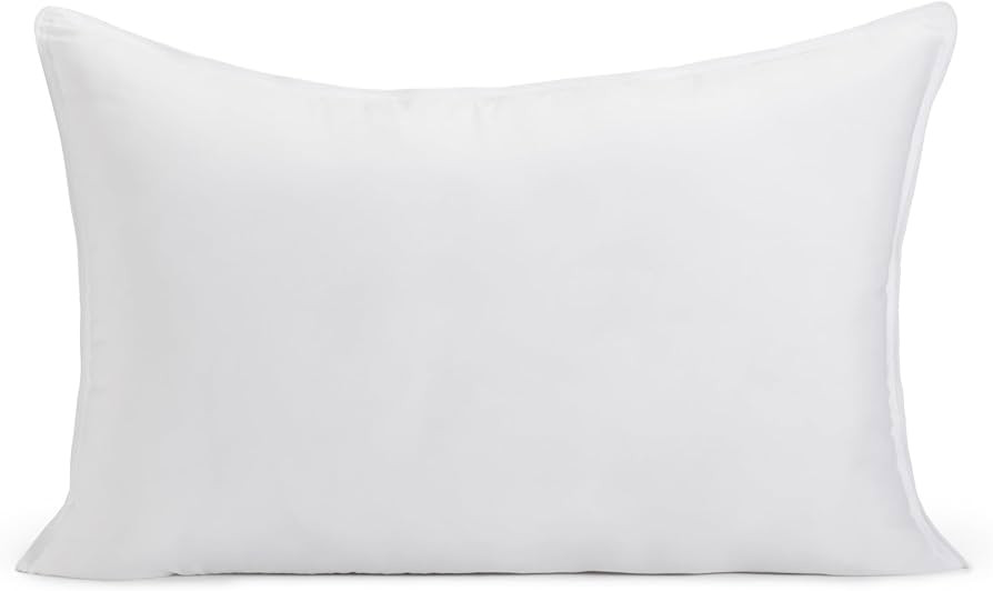Amazon Basics Down Alternative Bed Pillow, Medium Density for Back and Side Sleepers, Queen - Pac... | Amazon (US)