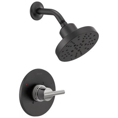 Nicoli Single-Function Shower Faucet Set, Shower Trim Kit with H2Okinetic Shower Head and Valve | Wayfair North America