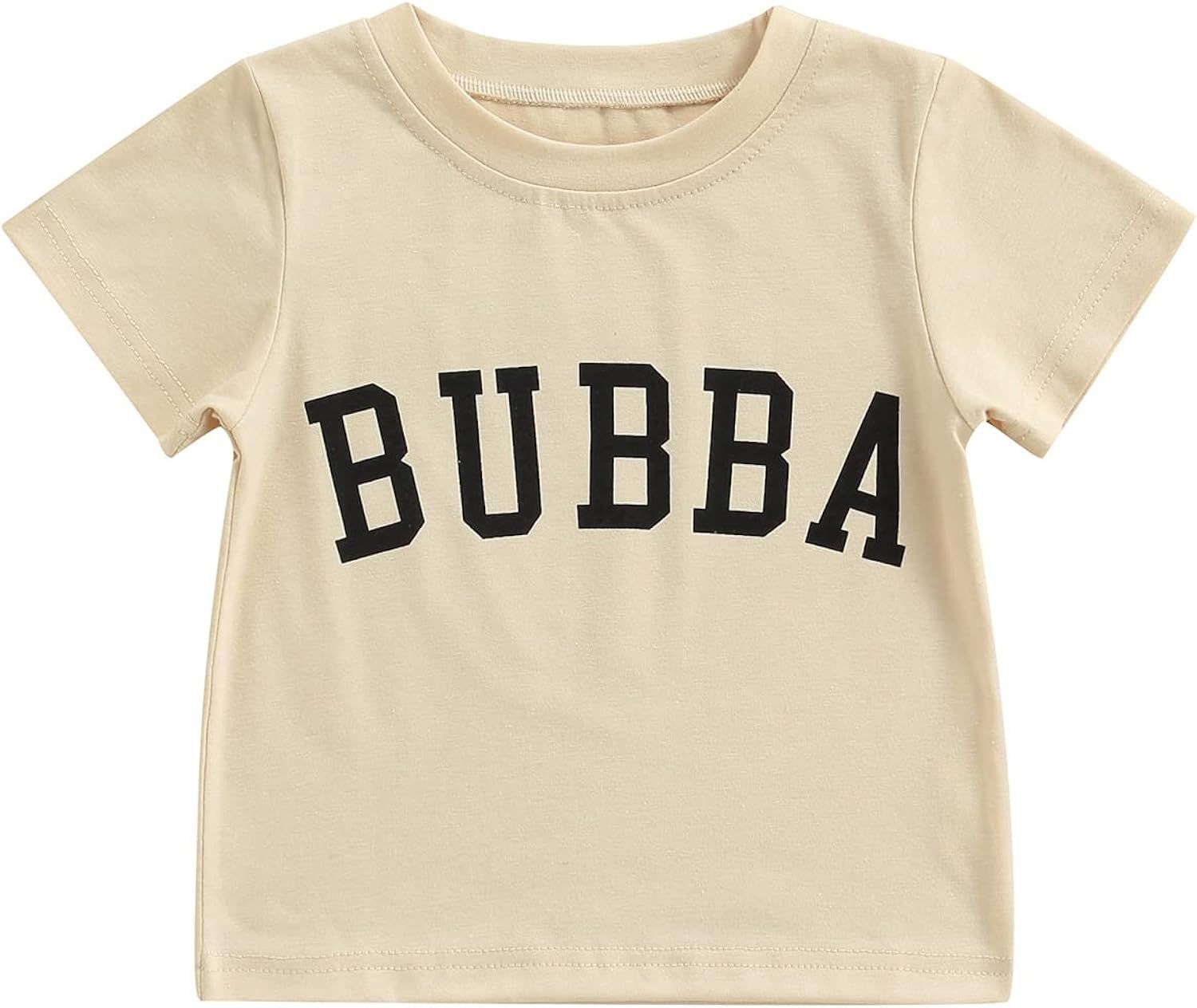 Toddler Baby Boy Girls Clothes Funny Letter T-Shirts Short Sleeve Shirt Baby Spring Summer Tops | Amazon (US)
