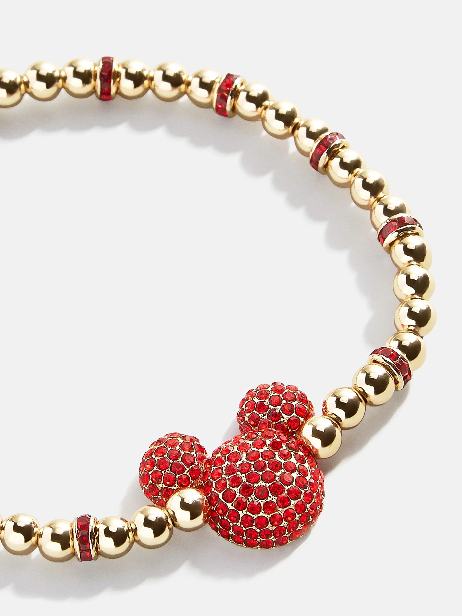 Mickey Mouse Disney Pavé Bracelet - Red | BaubleBar (US)