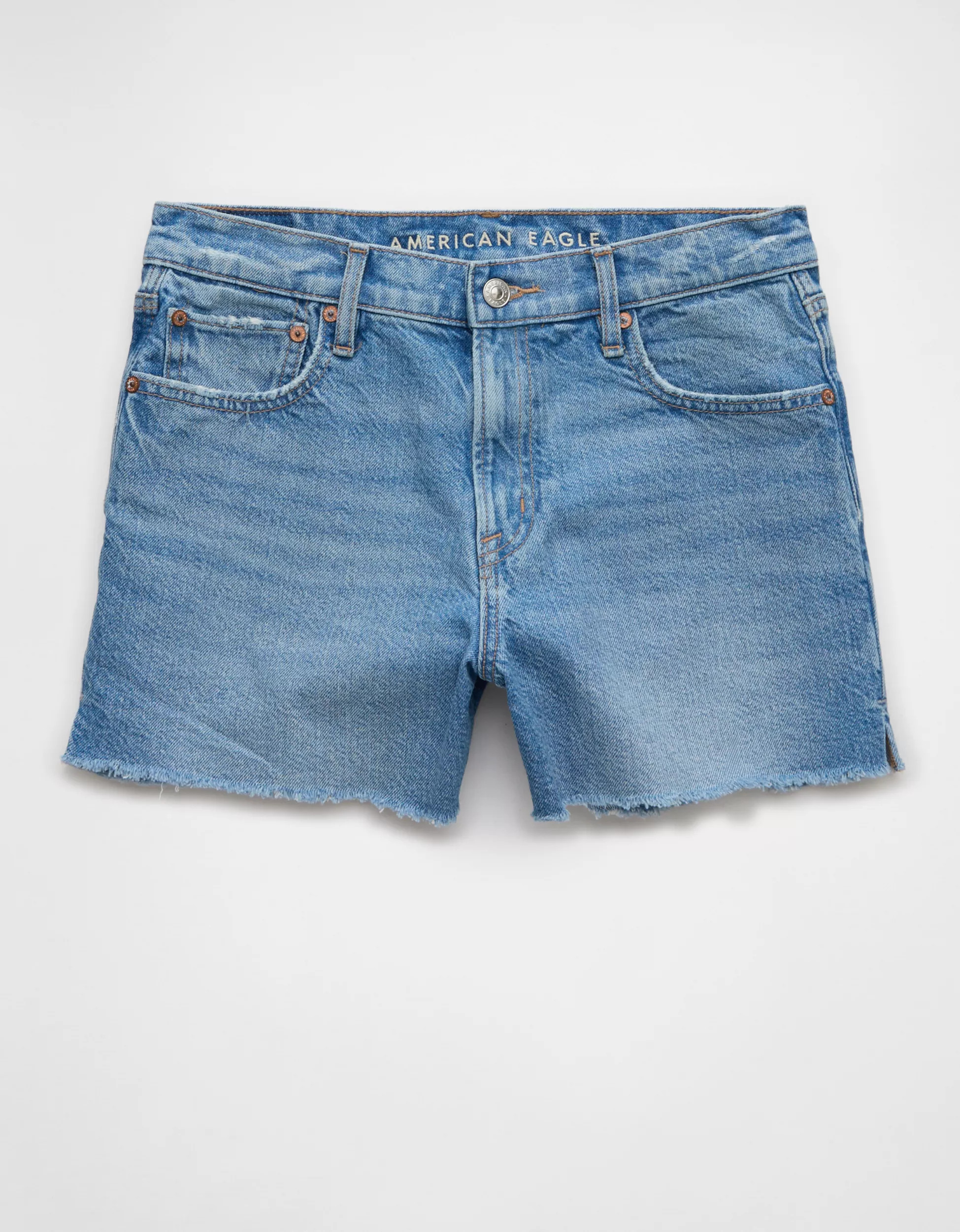 AE Strigid Super High-Waisted Relaxed Denim Short | American Eagle Outfitters (US & CA)