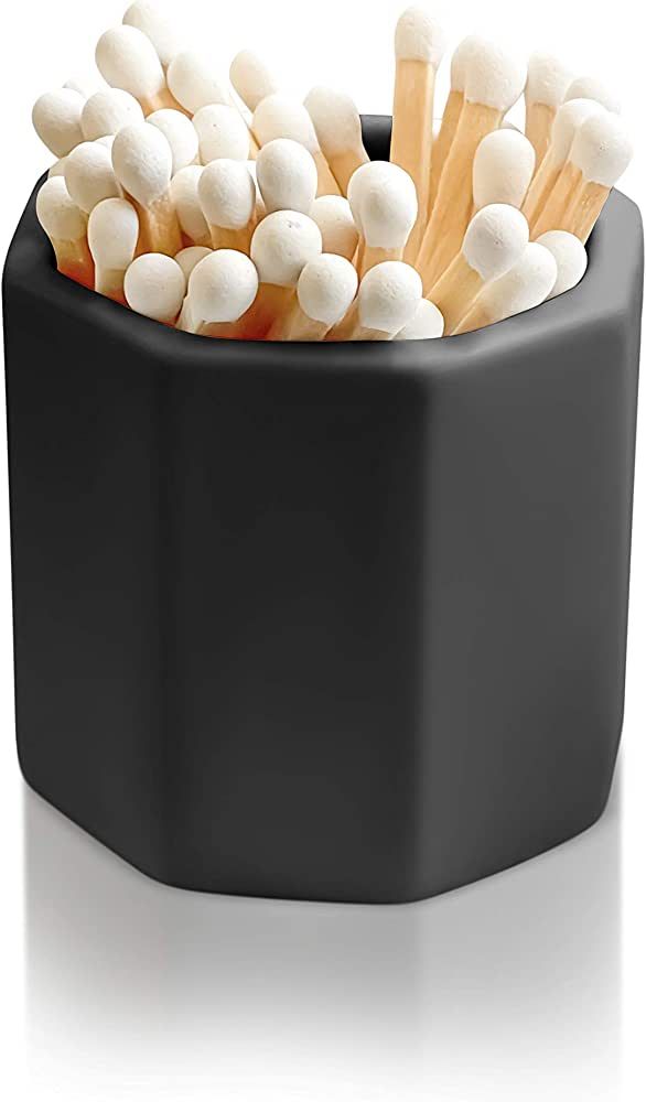 Ladorr Match Holder with Striker - Match Striker for Decorative Matches for Candles, Bathroom Mat... | Amazon (US)