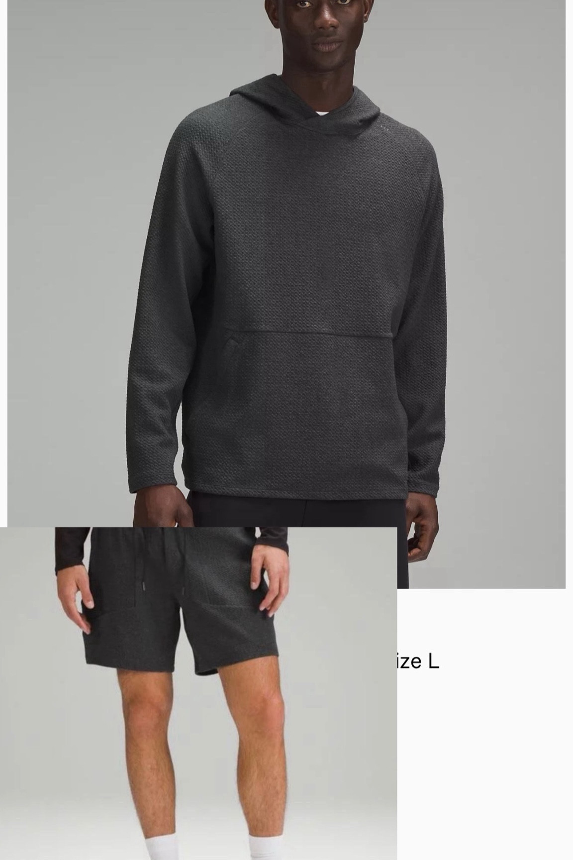 Lululemon set Zack loves but only wears one piece at a time lol. he wears xl top large shorts 

#LTKmens