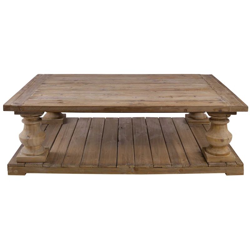 McKew Solid Wood Coffee Table with Storage | Wayfair North America