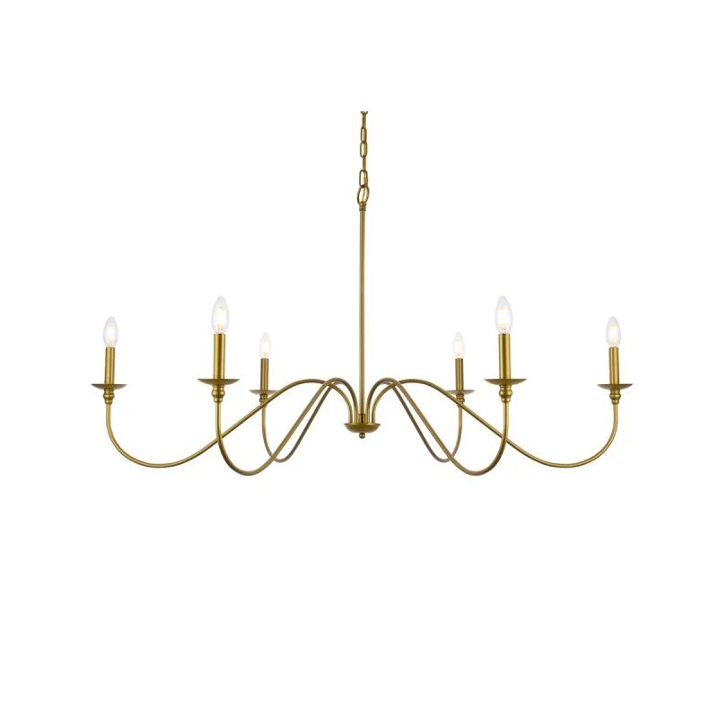 Elegant Lighting LD5056D48BR Rohan 6 Light 48" | Build.com | Build.com, Inc.