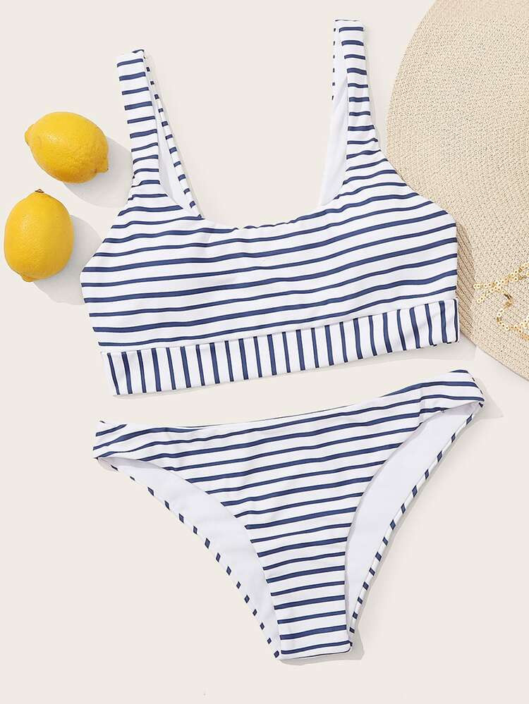 Striped Bikini Swimsuit | SHEIN