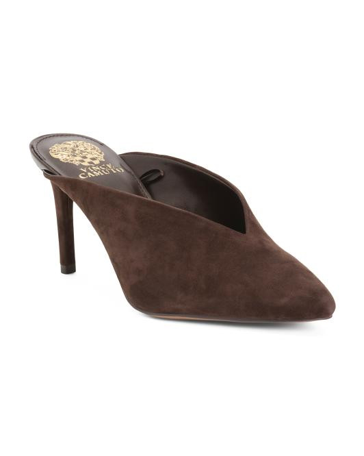 Kenati Suede Heeled Mules | TJ Maxx