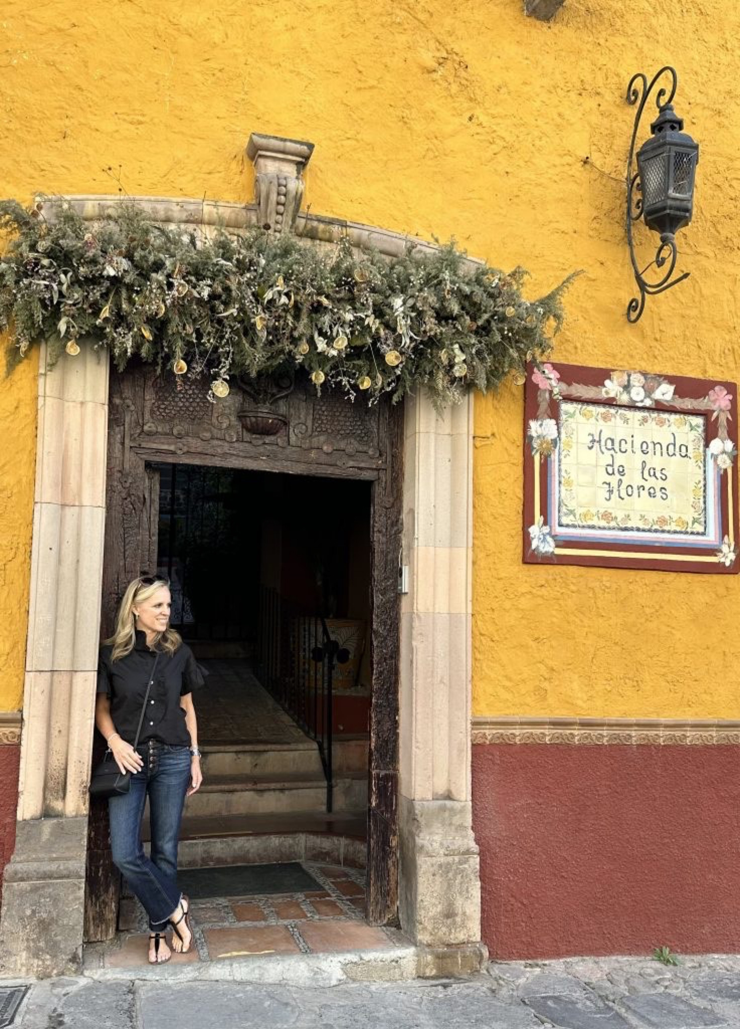 Shopping in San Miguel Mille Black ruffle top Best fitting button fly jeans Boot cut cropped denim Maui Jim sunglasses

#LTKtravel #LTKstyletip #LTKshoecrush