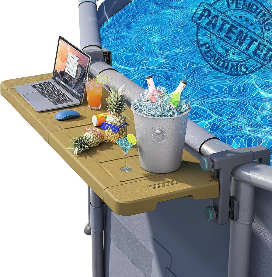 POOLHACKER Poolside Bar, [Original] Swim Up Bar Exclusively for Above-Ground Round Pools. Patio P... | Amazon (US)