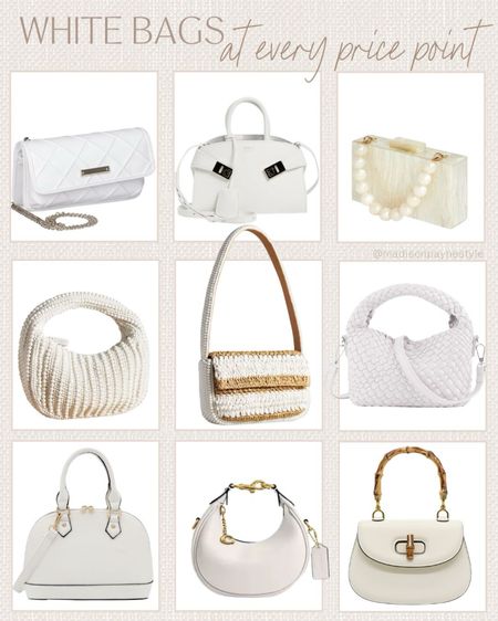 White Handbags 👜 🤍 you will love these summer handbags that will go with anything this season ☀️ 

Handbags, White Handbags, Summer Handbag, Summer Bag, Summer Purse, Look For Less, Madison Payne

#LTKSeasonal #LTKItBag #LTKStyleTip