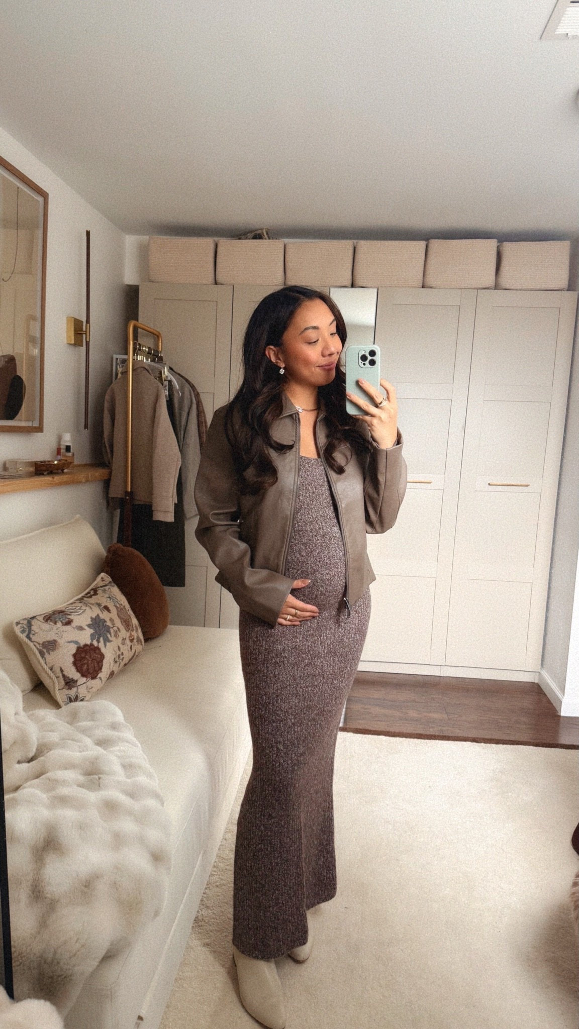 The perfect sweater dress for fall 🍂 wearing size S dress and M jacket

#LTKBump #LTKPetite #LTKootd