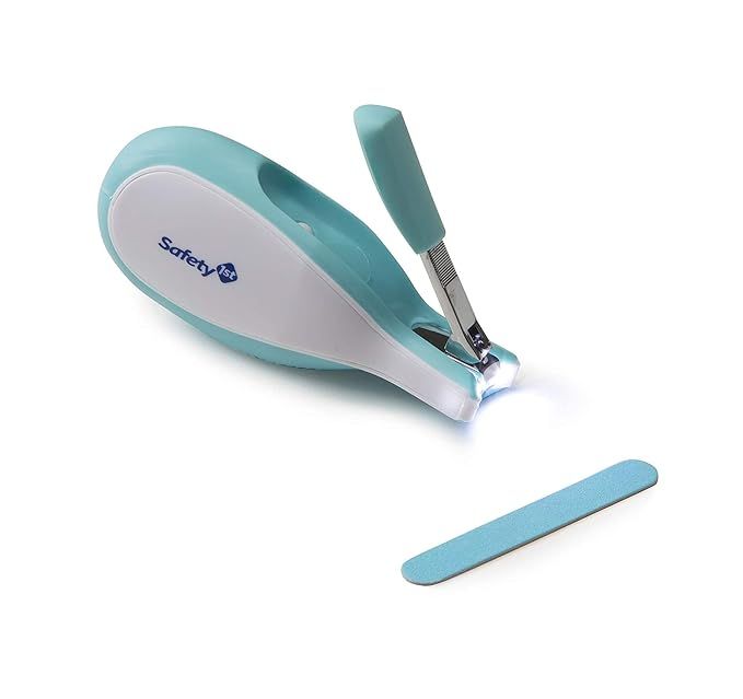 Safety 1st Sleepy Baby Nail Clipper With Built-in LED Light 2 Pack, Colors May Vary | Amazon (US)