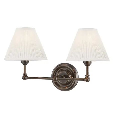 Hudson Valley Lighting Classic No.1 2 Light 11" Tall Wall SconceModel:MDS102-DBWrite a Review$440... | Build.com, Inc.