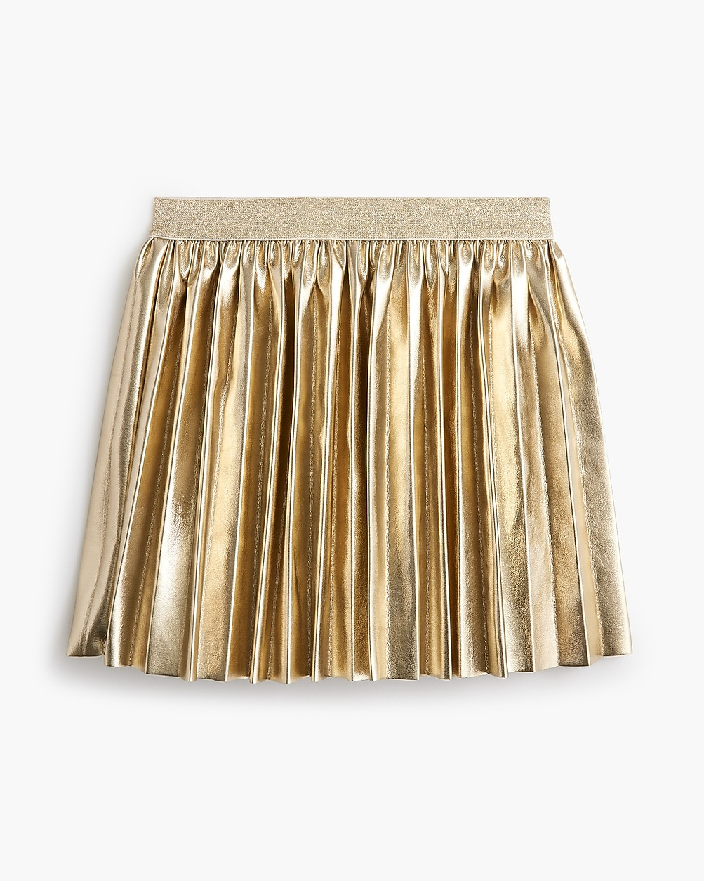 Girls' faux-leather pleated skirt | J.Crew Factory