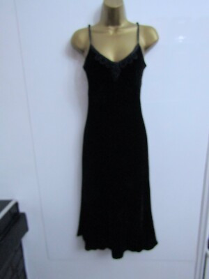 LAURA ASHLEY LADIES BLACK VELVET VINTAGE MIDI DRESS SIZE 8 PARTY EVENING XMAS  | eBay | eBay US