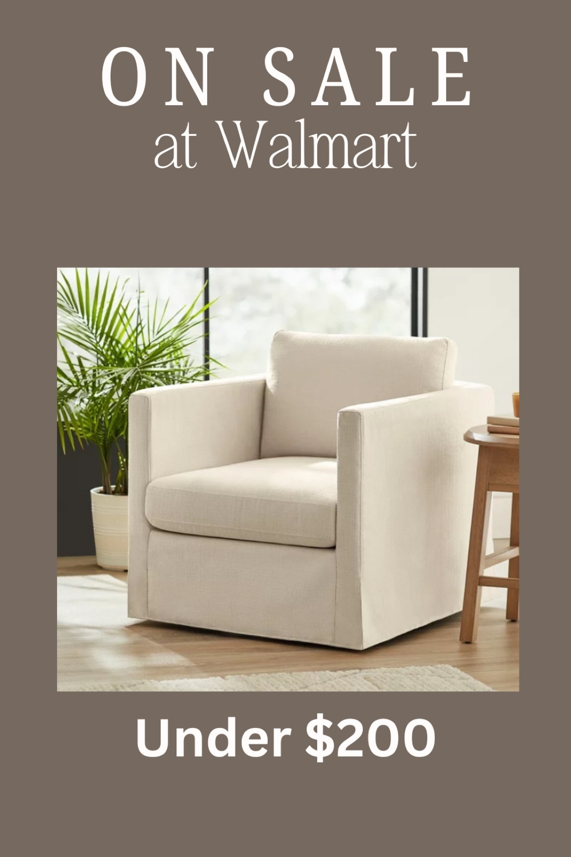 This beautiful accent chair is on sale right now at Walmart for under $200😍🤎

#LTKSaleAlert #LTKHome #LTKStyleTip