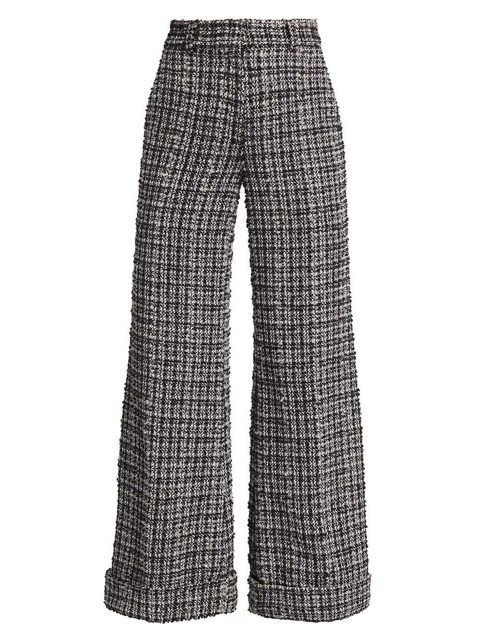 Generation Love Joey Plaid Tweed Wide-Leg Pants | Saks Fifth Avenue