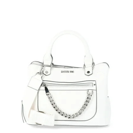 Madden NYC Women's Chain Tote Handbag, Ivory | Walmart (US)