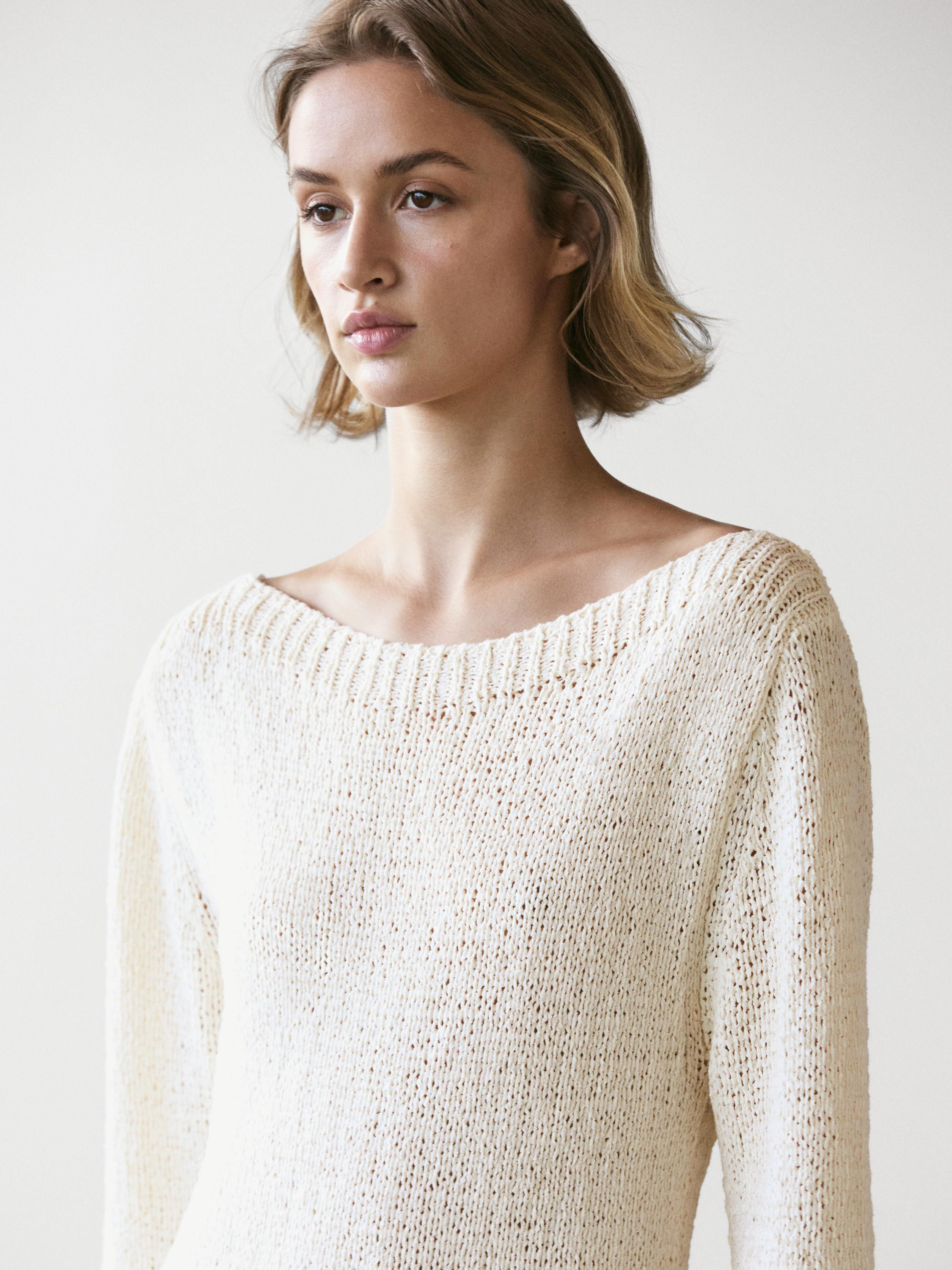 Combined asymmetric midi dress | Massimo Dutti US