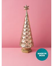 19in Metal Tree With Wood Base | HomeGoods