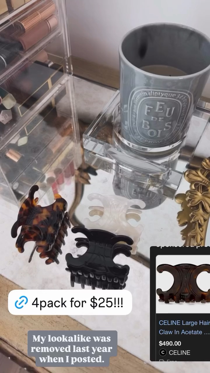 How cute are these hair clips that give designer!? The original Celine hair clips are $490 each! This 4 pack is $25! 

Celine, Hair clips, Celine hair clips, Amazon finds, Amazon fashion, Amazon Big Spring Sale, Amazon sale, Sale alert, Emily Ann Gemma 


#LTKgrwm #LTKmomlife #LTKSaleAlert