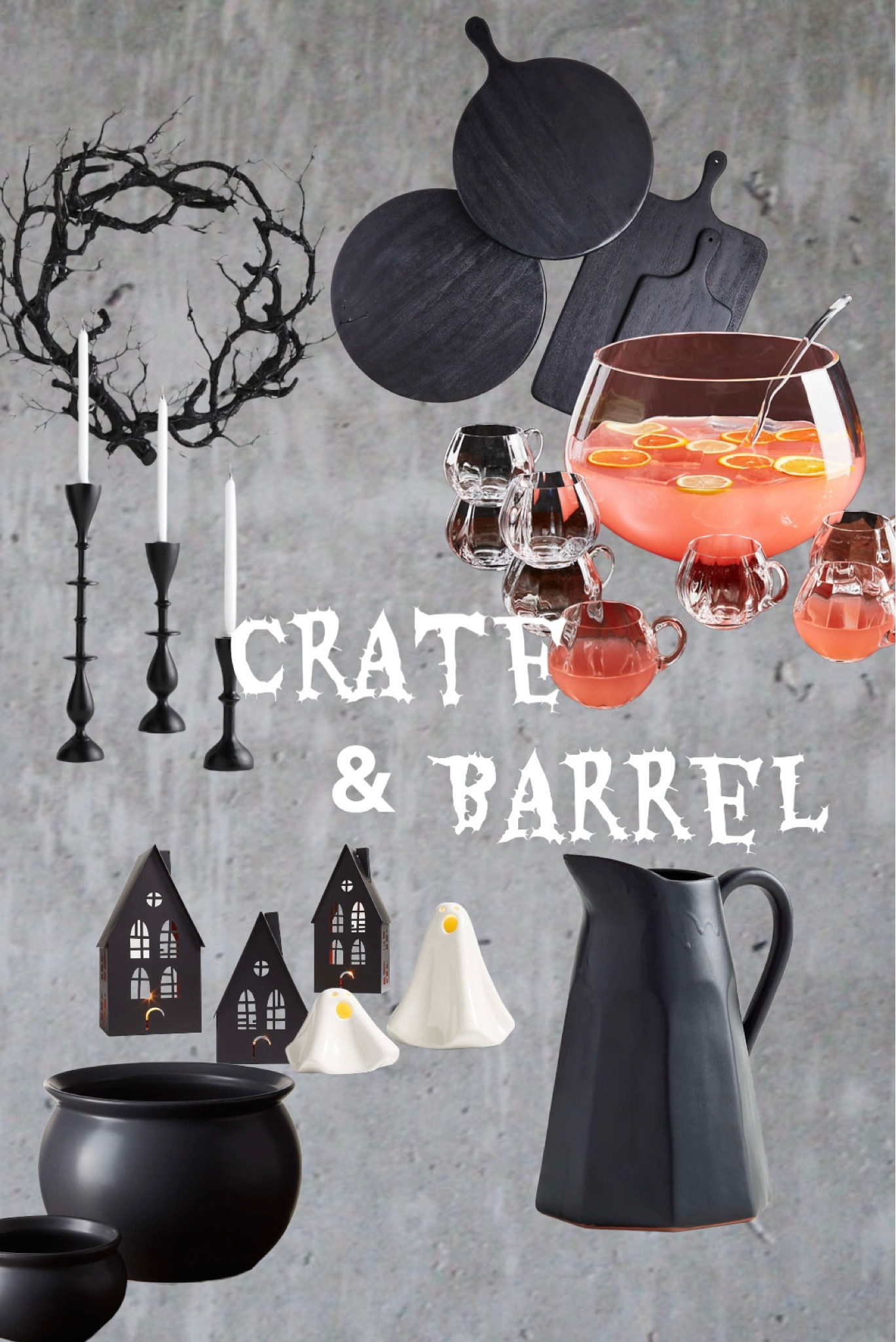 Crate & Barrel Halloween

Seasonal home decor, spooky season, ghosts, pumpkins, punch bowl, cutting boards, taper candles, candle sticks, wreath, cauldron, Halloween theme, Halloween decorations, interior design, 

#LTKHalloween #LTKSeasonal #LTKhome
