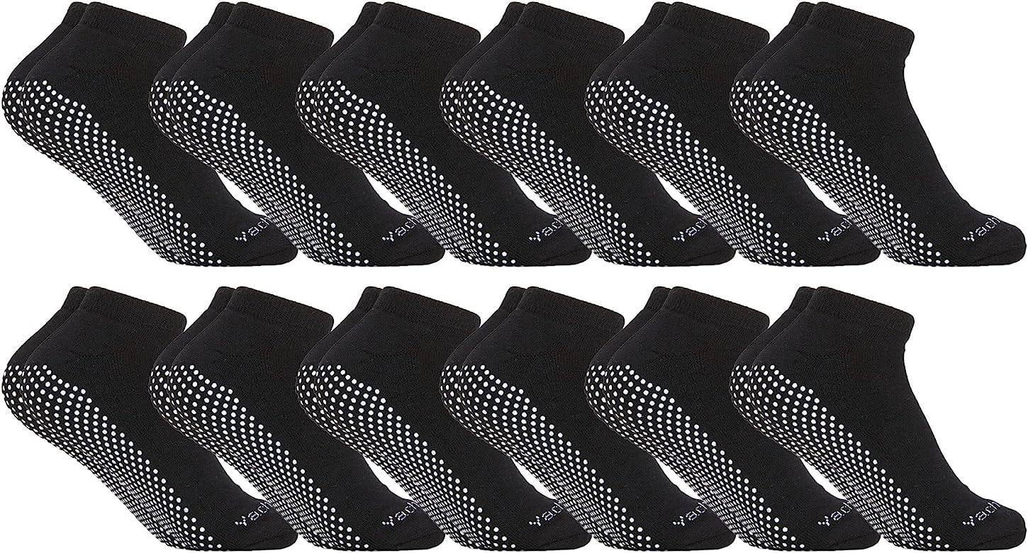 Yacht & Smith Women's Non Slip No-Skid Socks with Grips, 97% Cotton, For Hospital, Yoga, Pilates,... | Amazon (US)