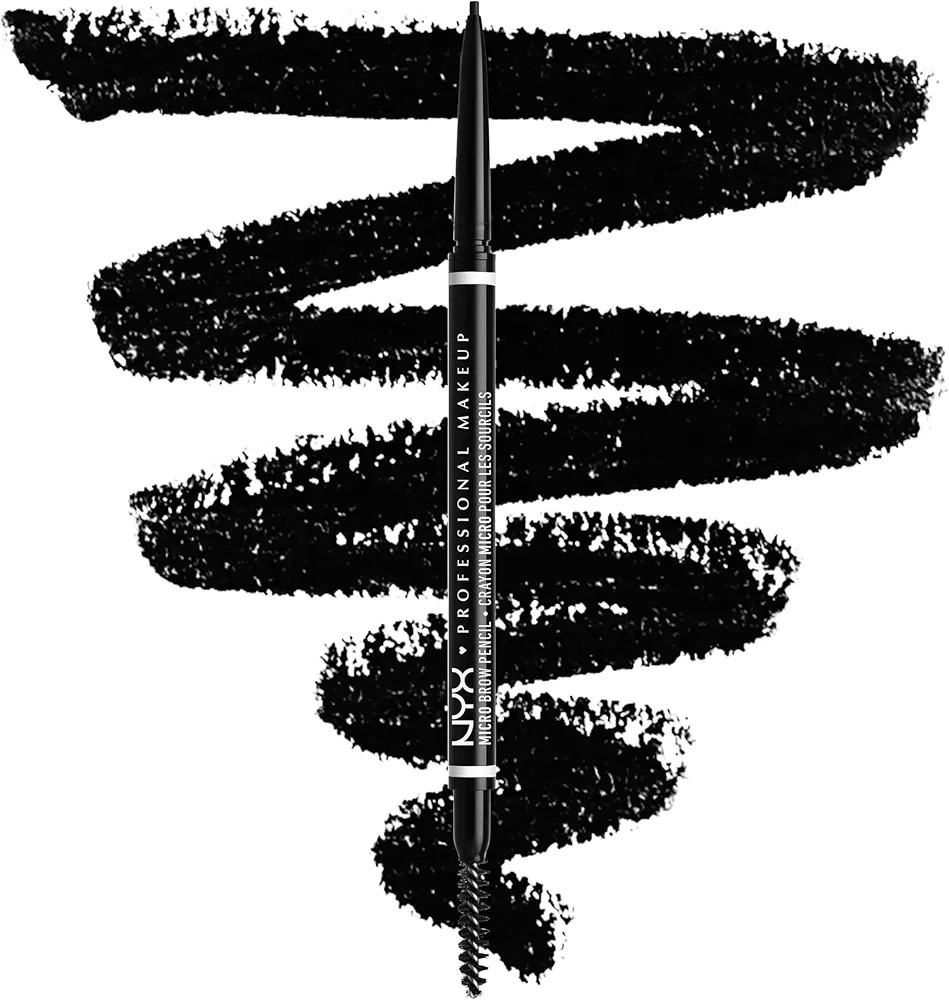 NYX PROFESSIONAL MAKEUP Micro Brow Pencil, Precise Eyebrow Pencil - Black | Amazon (US)