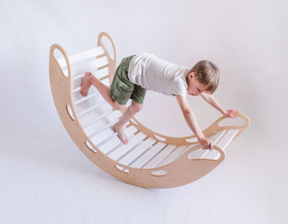 S/M/L/XXL Wooden Rocker-white slats/balance board | Etsy (US)