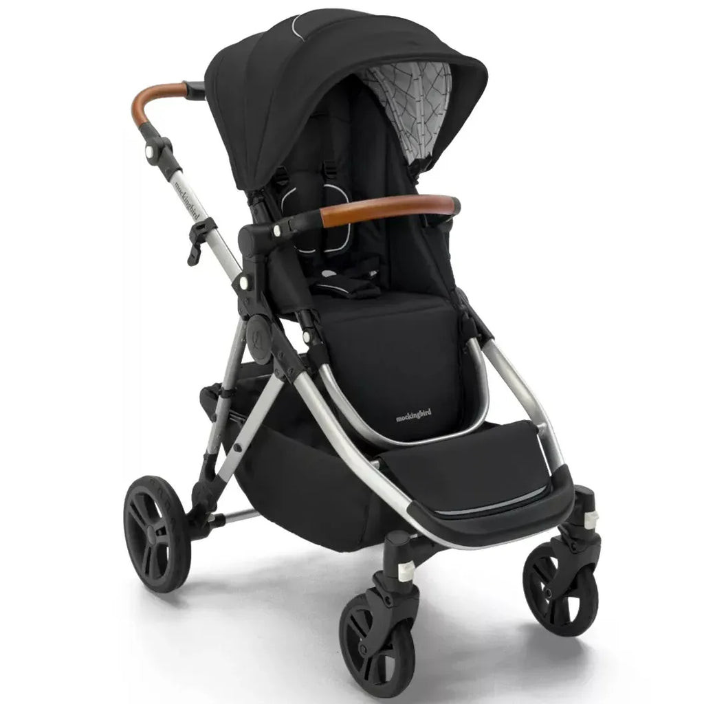 Mockingbird Single-to-double Stroller 2.0 - Black Windowpane | REBEL (formerly Rebelstork)