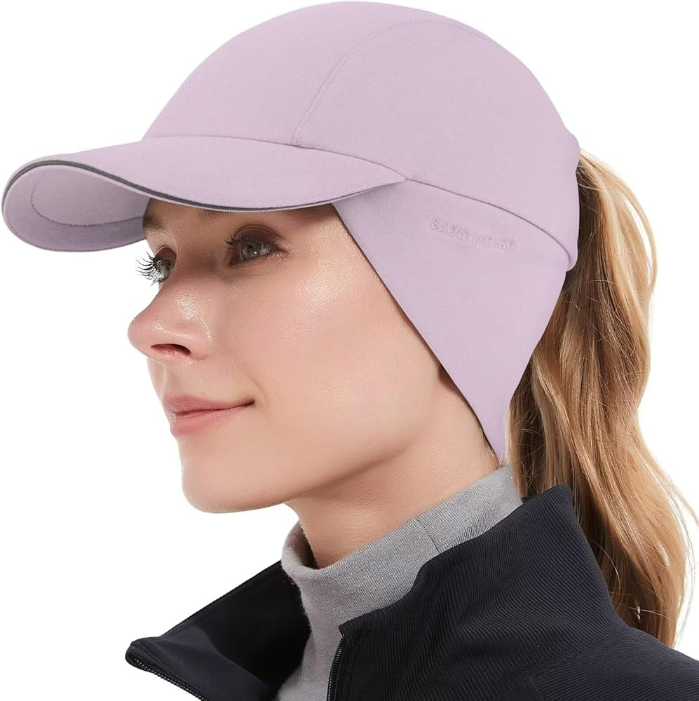 GADIEMKENSD Women's Winter Reflective Fleece Ponytail Hat with Drop Down Ear Warmer | Amazon (US)