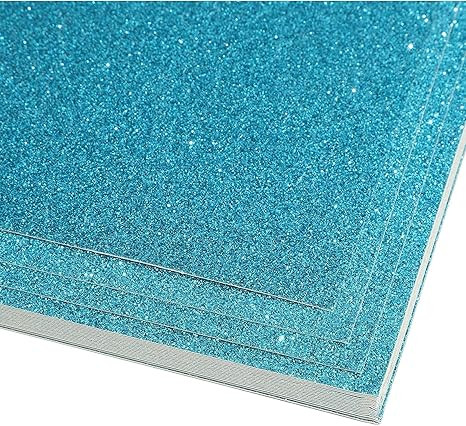 Blue Glitter Cardstock Paper for DIY Projects, Arts and Crafts (11 x 8.5 In, 24 Pack) | Amazon (US)