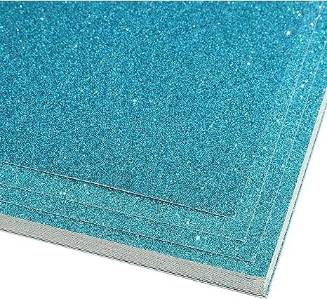 Blue Glitter Cardstock Paper for DIY Projects, Arts and Crafts (11 x 8.5 In, 24 Pack) | Amazon (US)