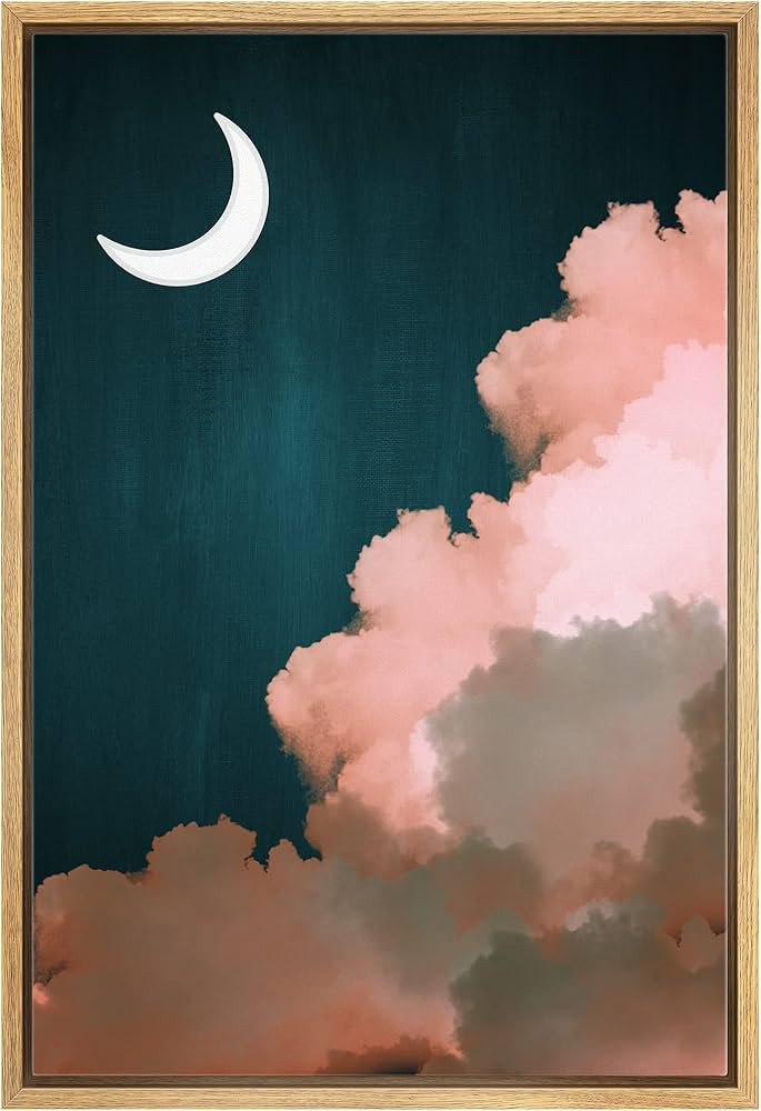 SIGNWIN Framed Canvas Wall Art Pink Cloud on Sky Canvas Prints Home Artwork Decoration for Living... | Amazon (US)