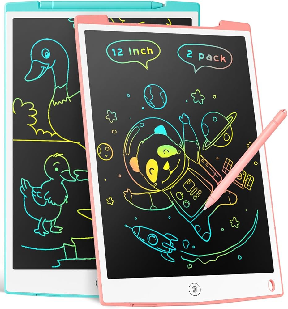 2 Pack LCD Writing Tablet 12-Inch Colorful Doodle Board, Toddler Learning Educational Toys Gift f... | Amazon (US)