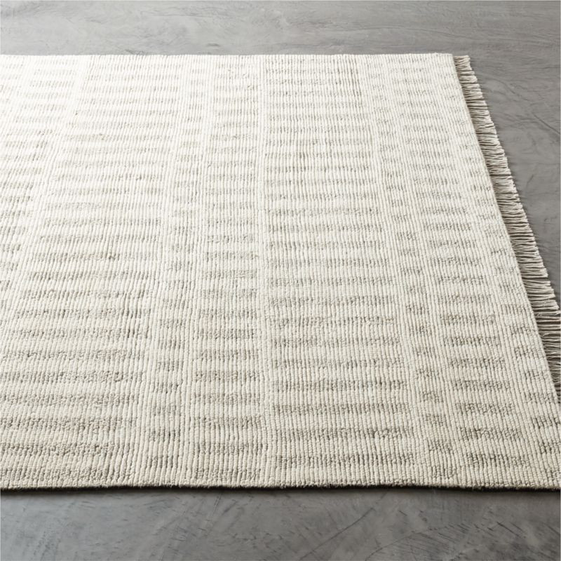Esme Ivory/Tan Hand-Knotted Rug | CB2 | CB2