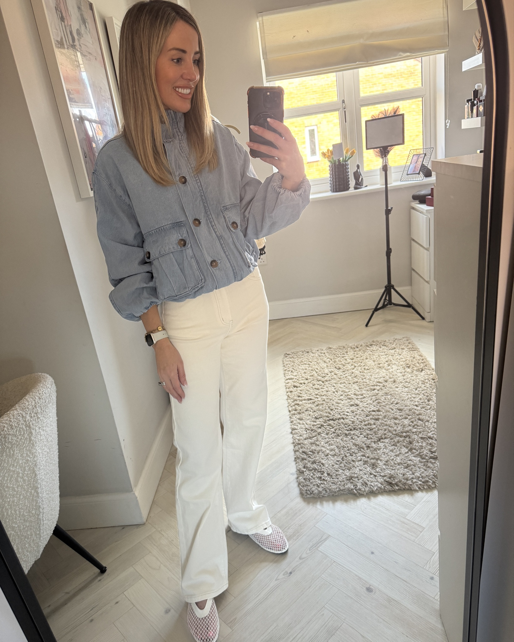 The nicest denim funnel neck bomber jacket!!!! 

#LTKspring #LTKuk