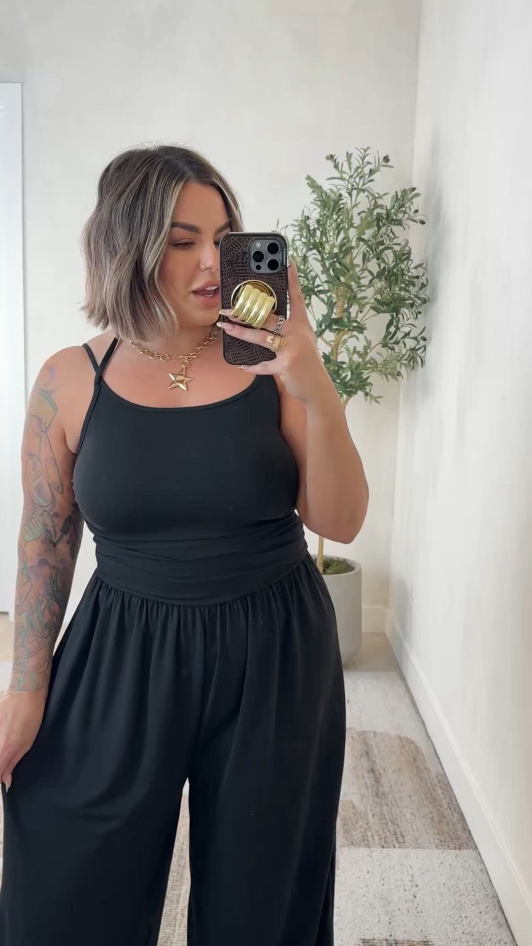 Size xl could have done L 
Bra xl 
#amazon #jumpsuit 

#LTKspring #LTKootd #LTKMidsize