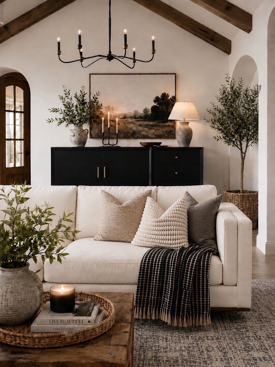Wayfair Living Room Goals 🤍🖤

This cozy living room is full of timeless Wayfair finds that blend modern elegance with warm, inviting style. From the crisp ivory sofa and statement black sideboard to the textured pillows, classic lighting, and layered neutral accents, every piece works together to create a space that feels both elevated and lived in.

Follow @farmtotablecreations on Instagram for more cozy home finds and affordable designer-inspired decor.

#LTKHome #Wayfair #WayfairFinds #LivingRoomDecor #NeutralHome #DesignerInspired #CozyHome #ModernTraditional #InteriorStyle #HomeInspiration #AffordableHomeDecor #FarmToTableCreations

#LTKHome #LTKSaleAlert